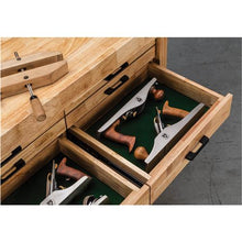 Load image into Gallery viewer, 66" 2 Cabinet/6 Drawer Butcher Block Workbench