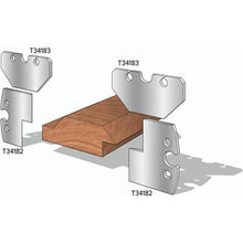 Load image into Gallery viewer, 3/4" V-Shiplap Side Knives, 2-Pk.