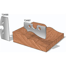 Load image into Gallery viewer, 1-1/2" Baseboard Ogee Profile Knives, 2-Pk.