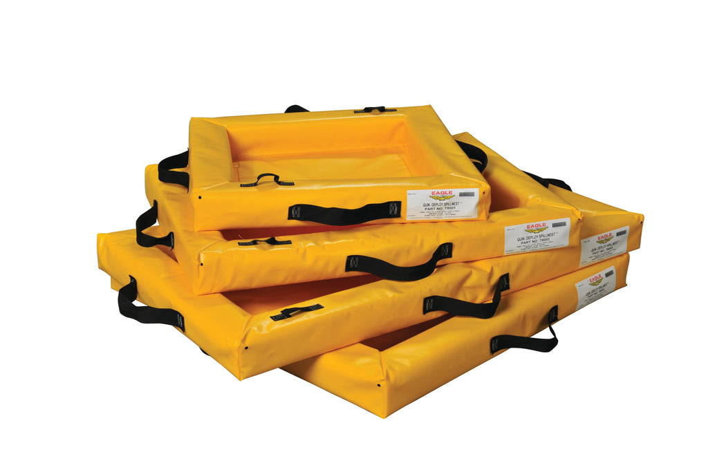 2’x3’x4”, 15 Gallon Capacity, Spill Containment Berm, Quik-Deploy™ SpillNEST™, Yellow - T8002