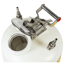Load image into Gallery viewer, 2 Gallon, Polyethylene Quick-Disconnect Disposal Safety Can, Stainless Steel Fittings for 3/8" Tubing, White - TF12752