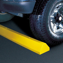 Load image into Gallery viewer, 8ft Truck Recycled Plastic Parking Stop with Lag Bolt Hardware for Concrete Installs, Yellow - TS8-LY