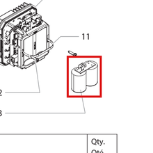 Load image into Gallery viewer, Titan 0522027 Capacitor assembly — item 13 on the Titan Impact 740 parts diagram