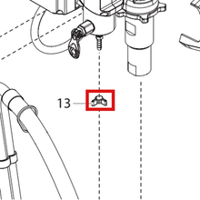 Load image into Gallery viewer, Titan 327226 Return tube clip — item 13 on the Titan Impact X 410 parts diagram