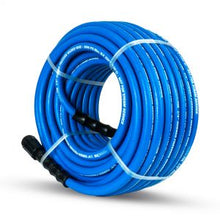 Load image into Gallery viewer, Tough-Tek Rubber Pressure Washing Hose 1/4" X 100' with M22 Coupler-BLUE