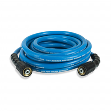 Load image into Gallery viewer, Tough-Tek Rubber Pressure Washing  Hose 1/4" X 25' with M22-BLUE
