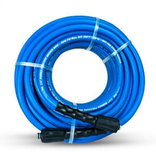 Load image into Gallery viewer, Tough-Tek Rubber Pressure Washing Hose 1/4" X 50' with M22 Coupler-BLUE