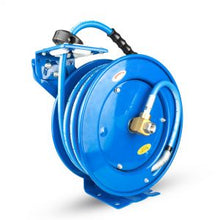 Load image into Gallery viewer, Tough-Tek Rubber Pressure Washing Hose Reel 1/4" X 50(Single Arm - Heavy Duty) with 6' Lead-in-Hose