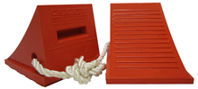 Load image into Gallery viewer, General-Purpose Utility Wheel Chocks, Roped Pair, 50,000 lbs Load Capacity, 32-46 in. Tires - UC1500-4.5-P