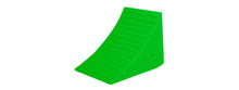 Load image into Gallery viewer, Heavy Duty Wheel Chock, SafeRay™ Hi-Viz Green Urethane, for Vehicles up to 245,000 Lbs. - UC1210-FLG