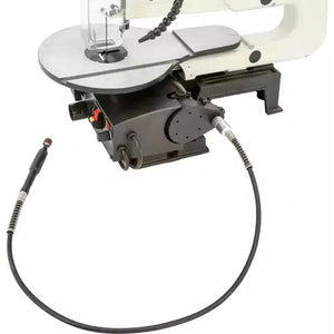 Shop Fox W1872 - 16" VS Scroll Saw with Foot Switch, LED, Miter Gauge, & Rotary Shaft