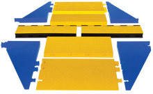Load image into Gallery viewer, Kit 1, 3-Channel Yellow Jacket® AMS® Modular Accessibility Ramp System, ADA Cable Protector for 2.25" Lines - WSA-225-KIT1-HS
