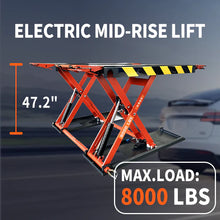 Load image into Gallery viewer, Katool KT-X90E 8000 lbs. 47'' Electric  Lock Release Scissor Lift (110v or 220v)