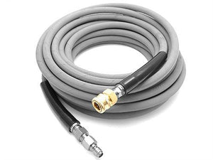 MTM Hydro KobraJet 50' 4,000 PSI Non-Marking Grey Hose w/ QC (Hot / Cold Water)