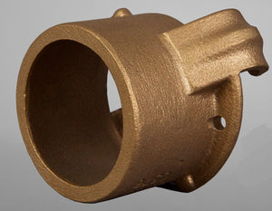 Clemco 00576 CFFH-B Brass Quick Coupling Nozzle Holder for Flanged Nozzles.
