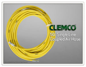 Clemco 03087 - Coupled hose, air 3/16" x 50 ft