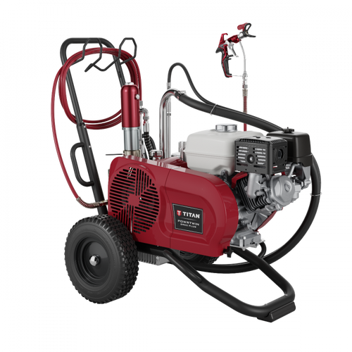 Titan PowrTwin 8900 Plus 3300 PSI @ 2.50 GPM Gas Powered Airless Paint Sprayer - Cart