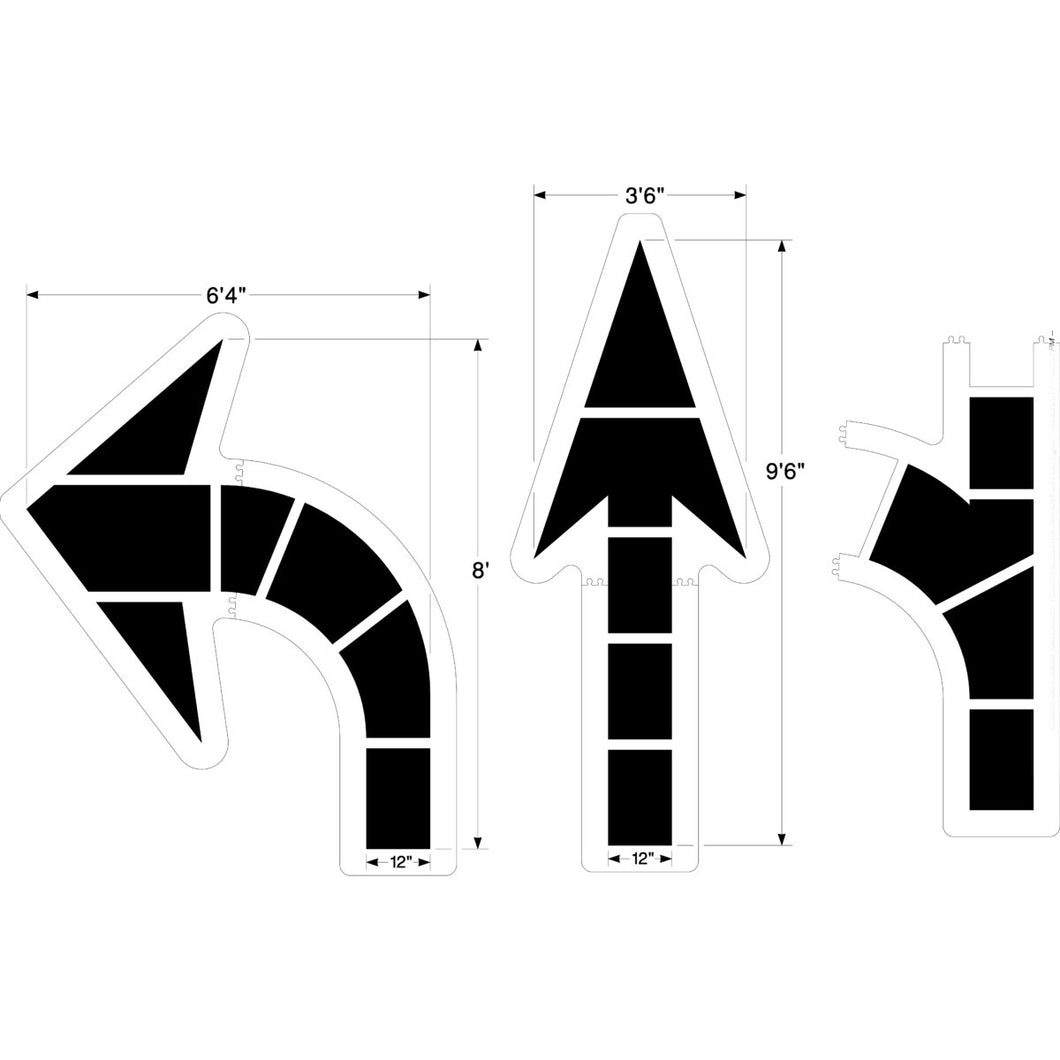 NEWSTRIPE Large Federal Arrow Set