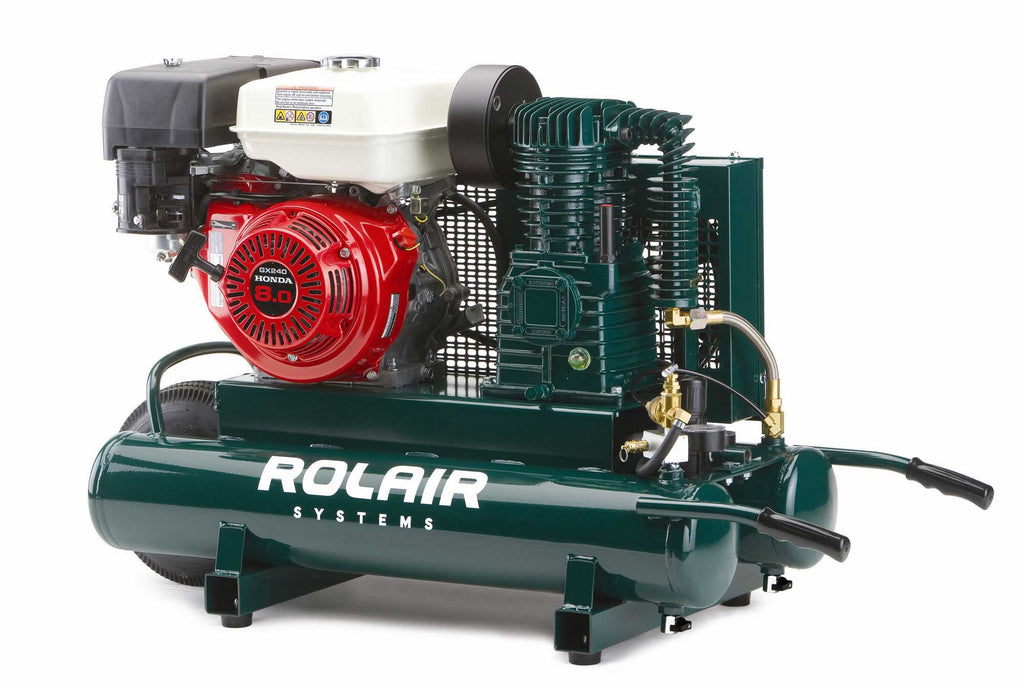 Rolair Systems 90 PSI @ 14.3 CFM 270cc Honda GX270 Engine 9 gal. Gas-Powered Air Compressor
