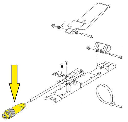 Clemco RLX Remote Connector, Electric Lo-Profile (Male) (1587520667683)
