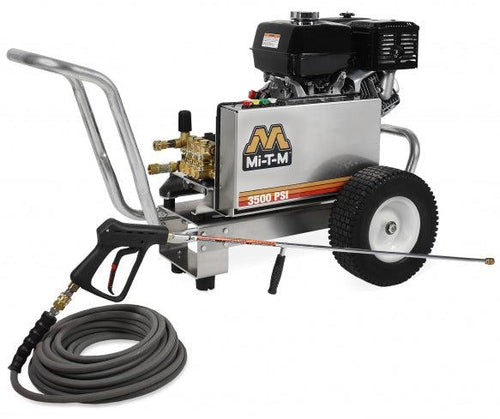 Mi-T-M Job Pro® (CBA) Aluminum Series Power Washer - 3500 PSI @ 3.7 GPM, AR Pump, Belt Drive, Honda Engine