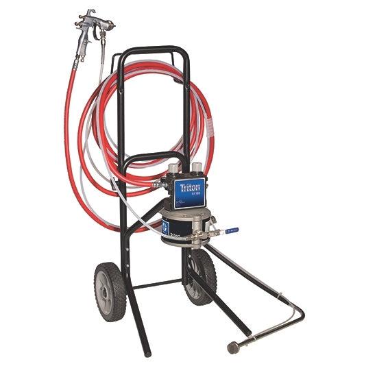 Triton Aluminum AirPro Wood Application Spray Packages 100 PSI @ 8.5 GPM Air-Powered Sprayer - Cart Mount