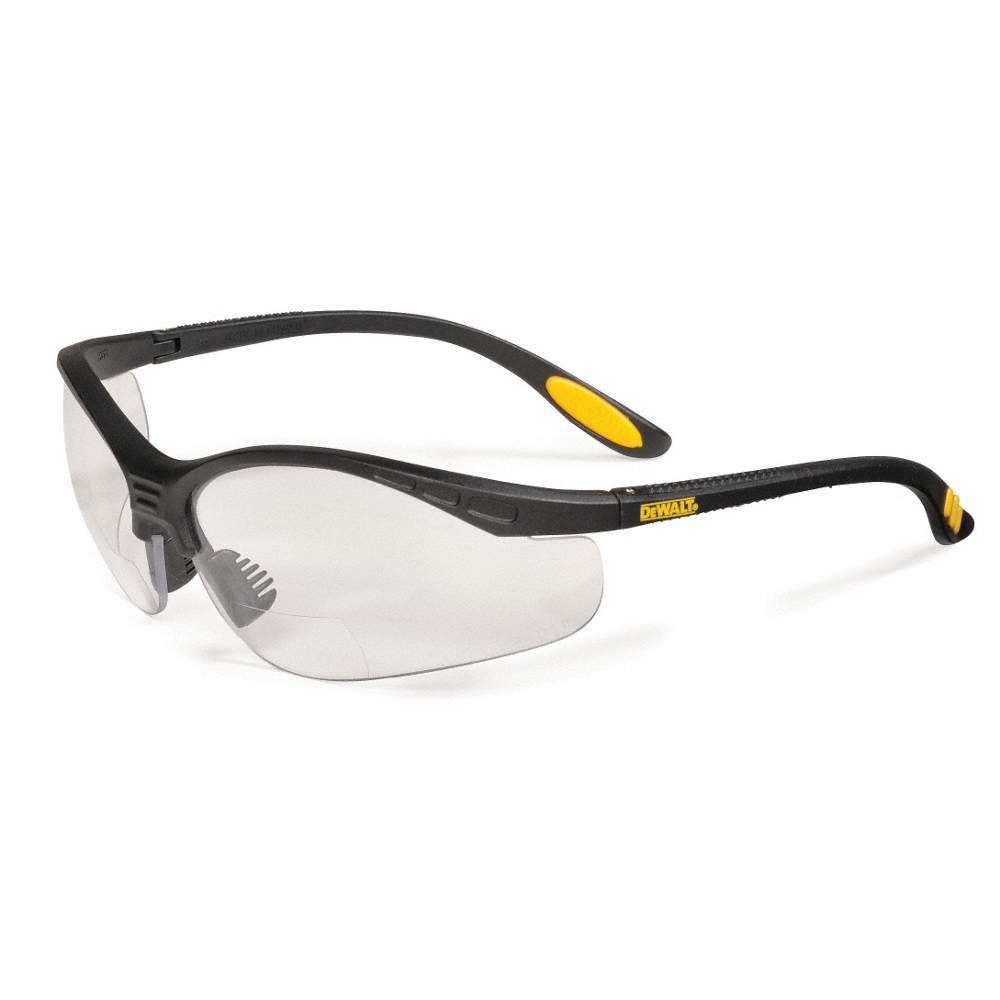 DeWALT® Radians DPG59 Reinforcer Rx™ Safety Glasses  - Black - Clear - Hardcoat +1.5 - 1/Case