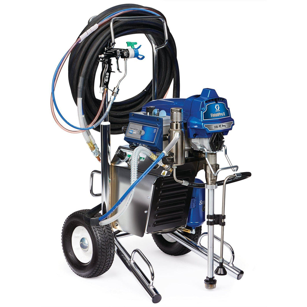 Graco FinishPro II 595 PC Pro 3300 PSI @ 0.7 GPM Electric Air-Assisted Airless Sprayer - Hi-Boy