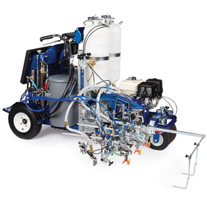 Graco LineLazer V 250DC HP Reflective Series 3300 PSI @ 2.5 GPM  Self-Propelled Gas Hydraulic Airless Line Striper w/ 3 Auto Guns & 2 Tanks