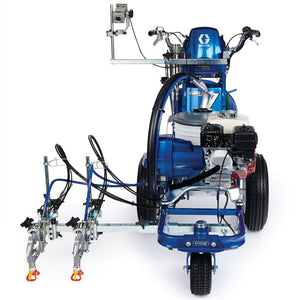 LineLazer V 5900 HP Automatic Series 3300 PSI @ 1.6 GPM Gas Airless Line Striper w/ 1 Auto Gun, 1 Manual Gun & LazerGuide 2000