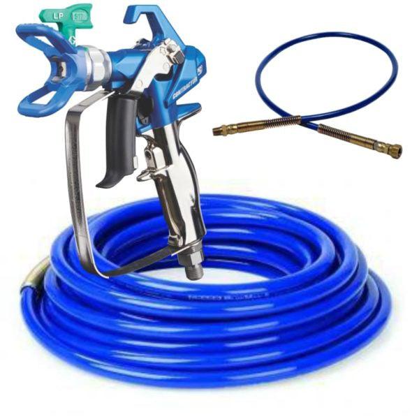 Graco Contractor PC Gun Hose Kit with RAC X LP 517, 50ft Hose