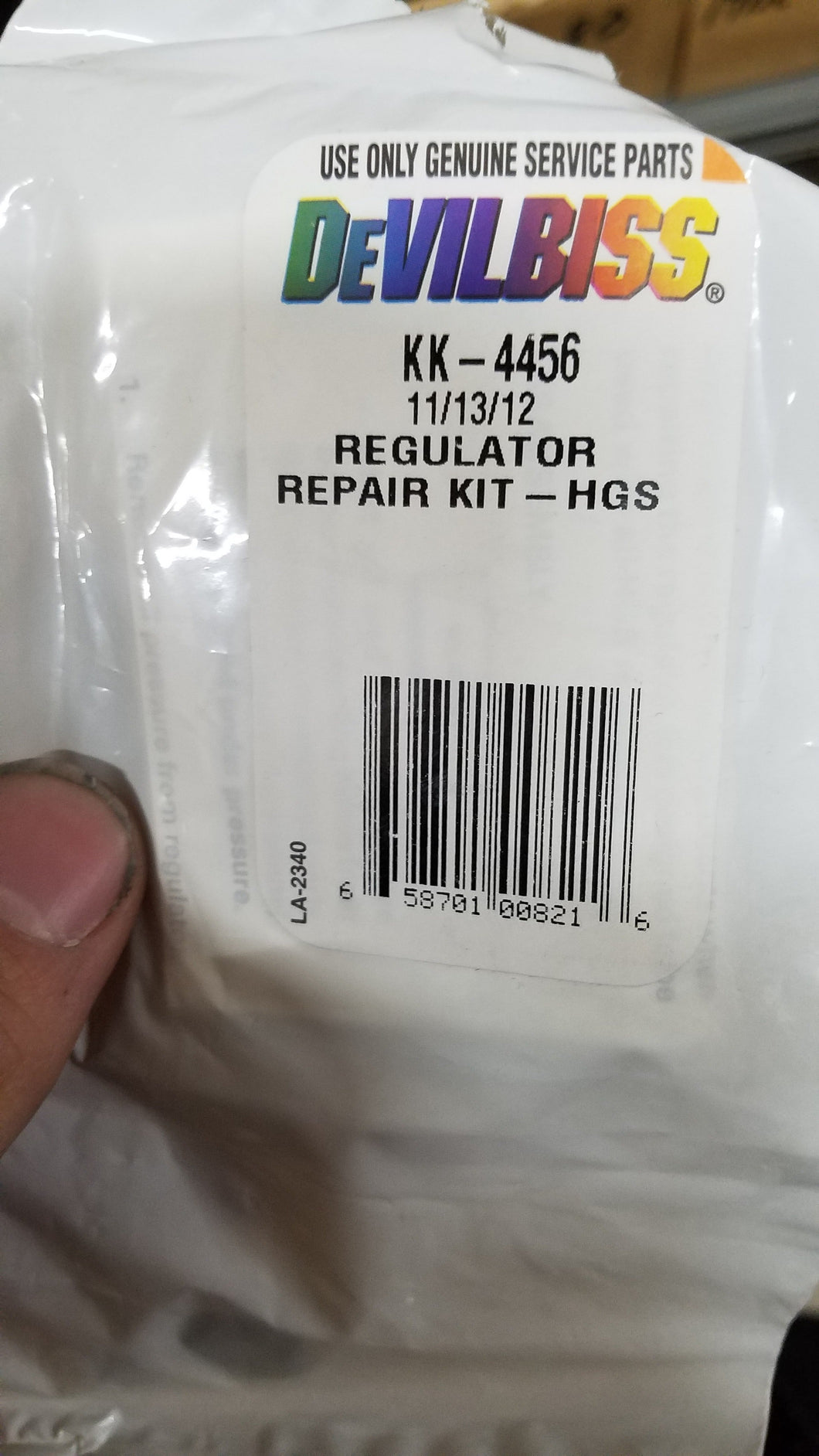 Devilbiss KK-4456 Regulator Repair Kit