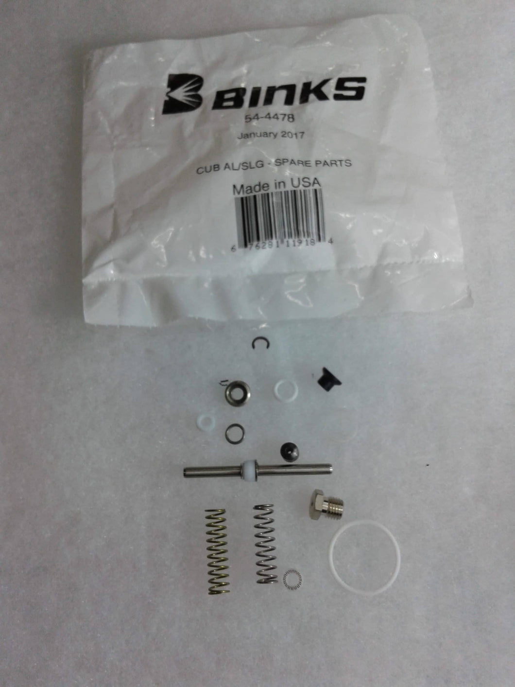 Binks 54-4478 Cub AL/Slg Spare Parts