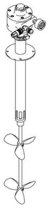 Graco Carbon Steel Agitator for 60-Gallon Mix tanks, Air-Driven, 1-1/2 HP, 33.25 inches (84.4 cm) long, CS/Aluminum