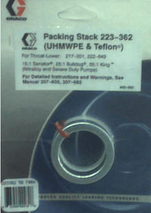 Graco 223-362 Packing Stack, throat (with Teflon & Polyethylene Packings) (1587228147747)