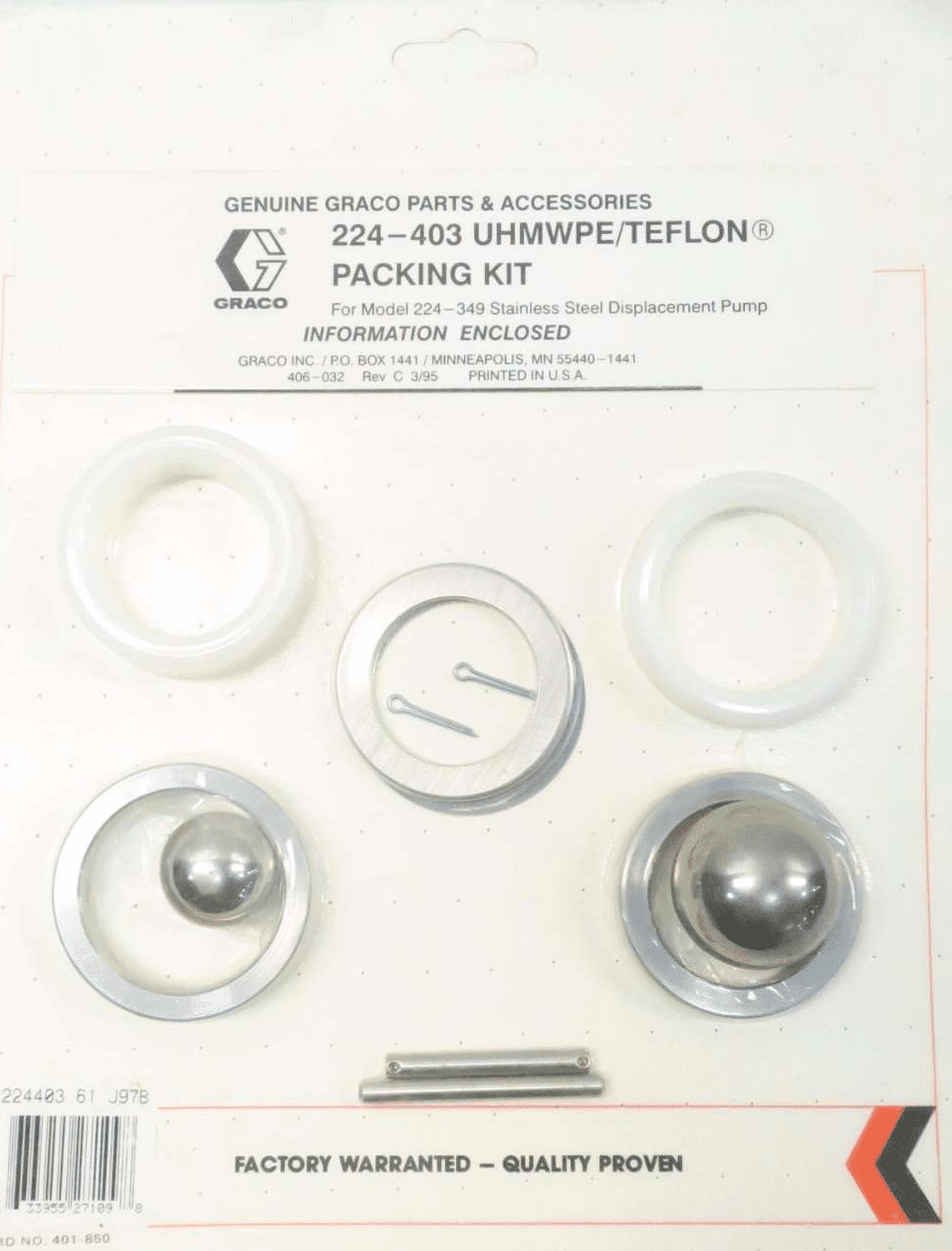 Repair Kit with Polyethylene & Teflon Packings (224-403) (1587637649443)