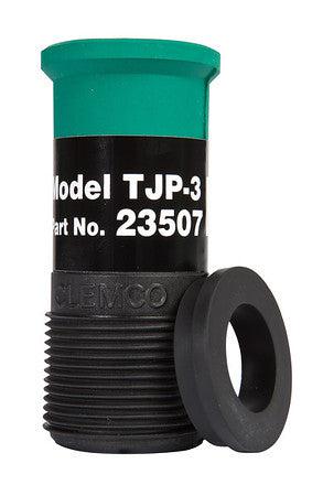 Clemco TJP Tungsten Carbide Lined Short Venturi Style 1 ¼” Thread 1 inch Entry Rubber Jacketed Sandblast Nozzle