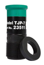 Load image into Gallery viewer, Clemco TJP Tungsten Carbide Lined Short Venturi Style 1 ¼” Thread 1 inch Entry Rubber Jacketed Sandblast Nozzle