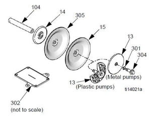 Graco 24C036 Conductive Polypropylene Fluid Side Diaphragm Plate Kit