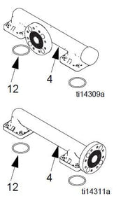 Graco 24C043 End Flange Outlet Manifold PVDF Kit