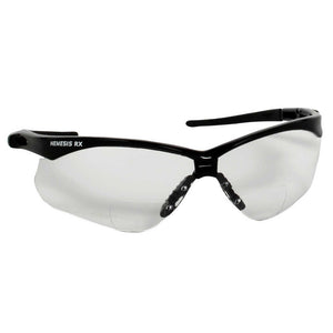 Kimberly-Clark 28618 Jackson Safety® V60 Nemesis™ RX Safety Glasses, Black Frame, Scratch-Resistant Clear Lens, +1.5 Diopter