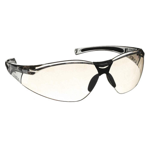 Honeywell UVEX A800 Scratch-Resistant Safety Glasses , Indoor/Outdoor Silver Mirror Lens Color 1/EA