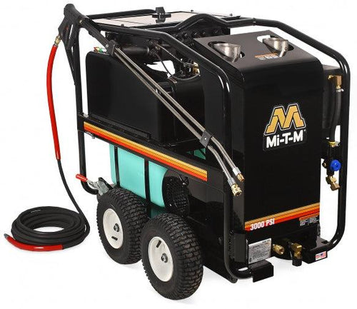 Mi-T-M HSE Series Power Washer - 3000 PSI @ 3.5 GPM, Hot Water, General Pump, Belt Drive