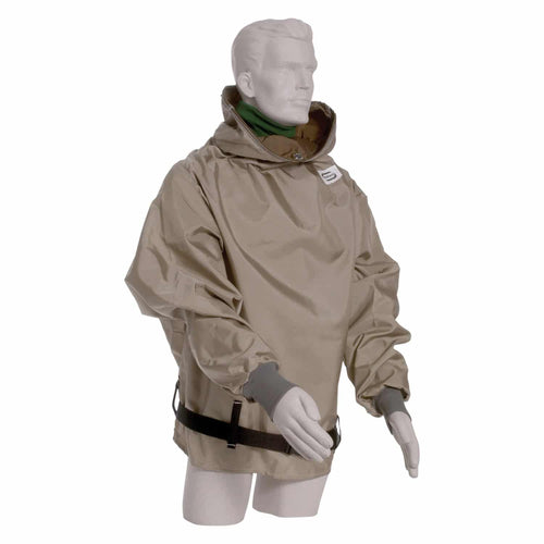 Hibernia Parka -Tan Nylon Parka with sleeves - 38” length (1587583713315)