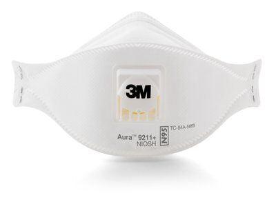 3M™ Aura™ Particulate Respirator 9211+ N95 - 120EA/CS