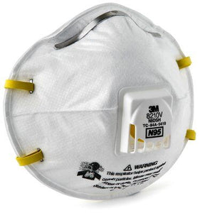 3M™ Particulate Respirator 8210V, N95 with 3M™ Cool Flow™ Valve - 10/BX