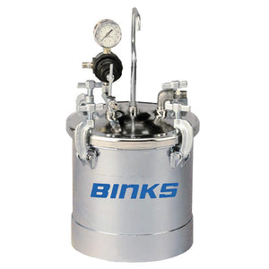 Binks 83C Zinc Plated Pressure Tank – Up To 2.8 Gallons - Single Regulated & Direct Drive Agitation