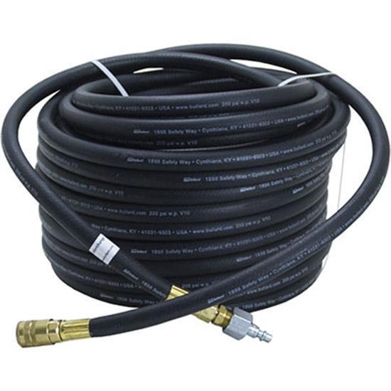 Bullard V10 3/8” ID 4696 100-foot Starter hose with 1/4” Industrial Interchange Q.D. coupler and male nipple