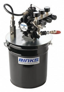 BINKS DX70 Bare Diaphragm Pump - Pail Mount w/ Agitattor