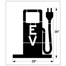 Load image into Gallery viewer, NEWSTRIPE Electric Vehicle Charging Station Stencil - 1/8 inch